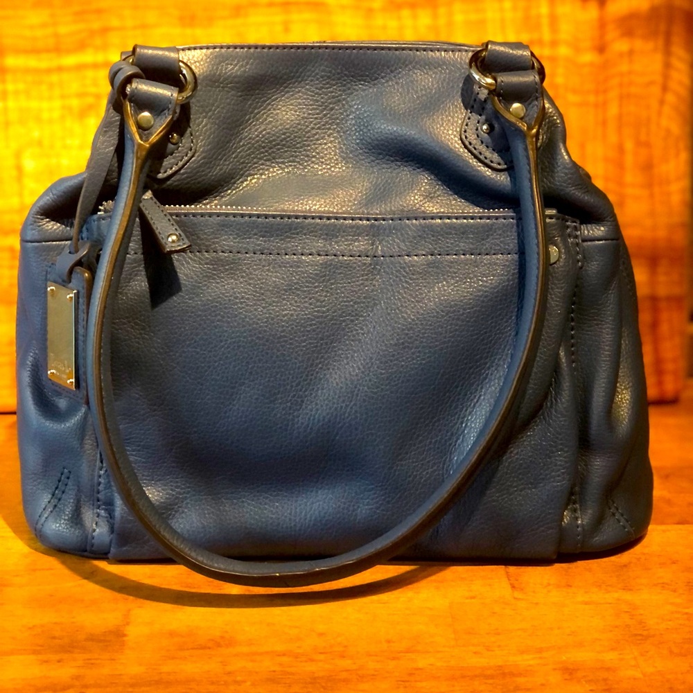 Tignanello Indigo Leather Satchel/Tote